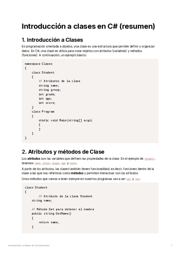 Miniatura del documento Introduccion-a-clases-en-C-sharp-resumen.pdf