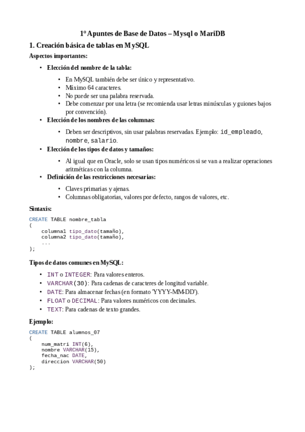 Miniatura del documento 1o-Apuntes-Base-de-Datos-Creacion-de-tablas-y-restricciones-Mysql.pdf