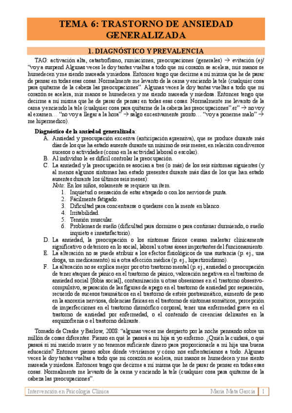 Miniatura del documento Tema 6. Tno. de ansiedad generalizada.pdf