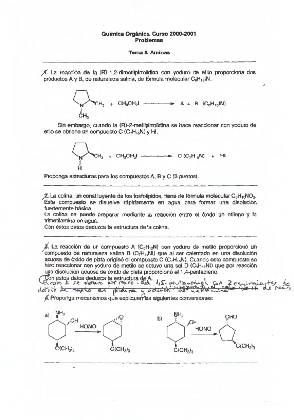 Miniatura del documento QUIMICA-ORGANICAENUNCIADOS-PROBLEMAS-AMINAS-T9.pdf