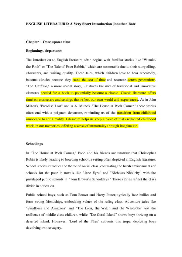 Miniatura del documento Summary-of-A-very-Short-Introduction-J.-Bate.docx