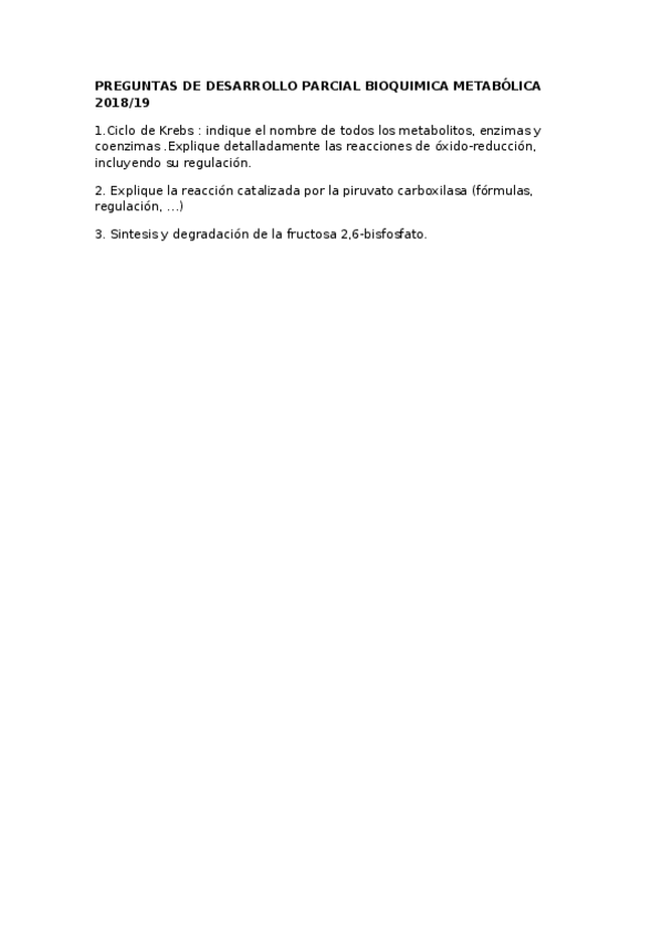 Miniatura del documento PREGUNTAS DE DESARROLLO PARCIAL BIOQUIMICA METABÓLICA 2018.docx