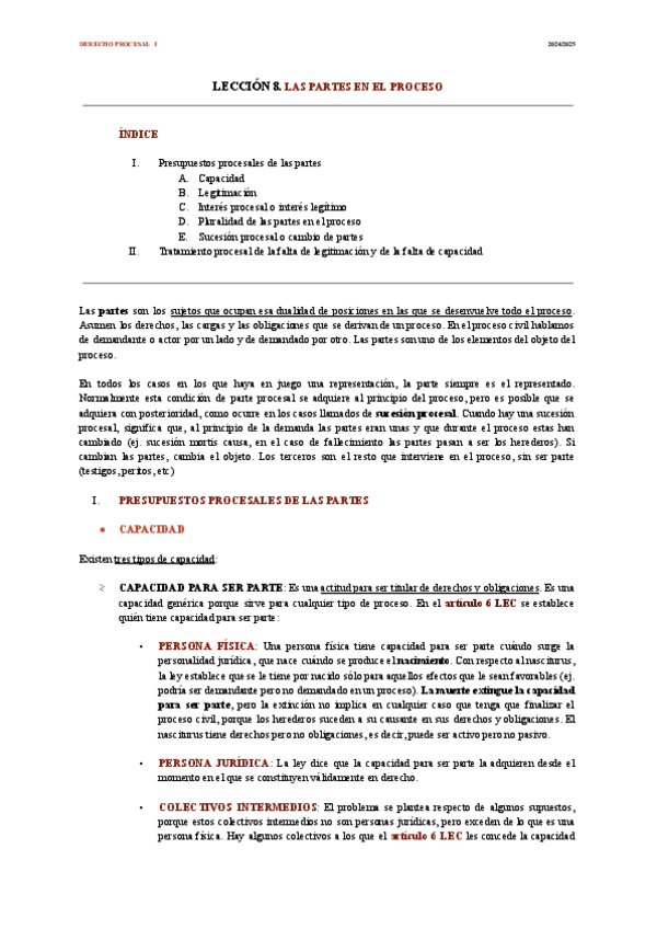 Miniatura del documento Derecho-Procesal-I.-LECCION-8.pdf