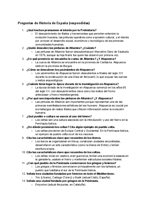 Miniatura del documento Preguntas de Historia de España respondidas.pdf