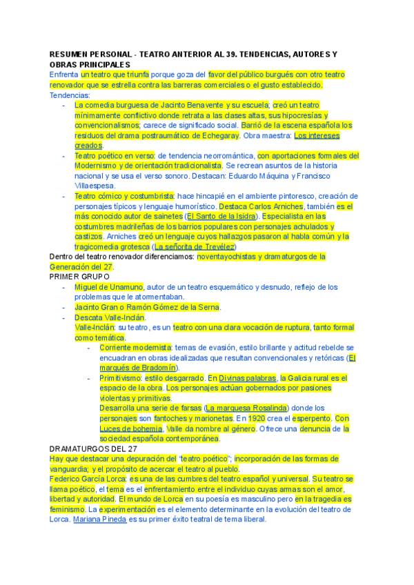 Miniatura del documento RESUMEN PERSONAL TEATRO ANTERIOR AL 39. TENDENCIAS AUTORES Y OBRAS PRINCIPALES.pdf