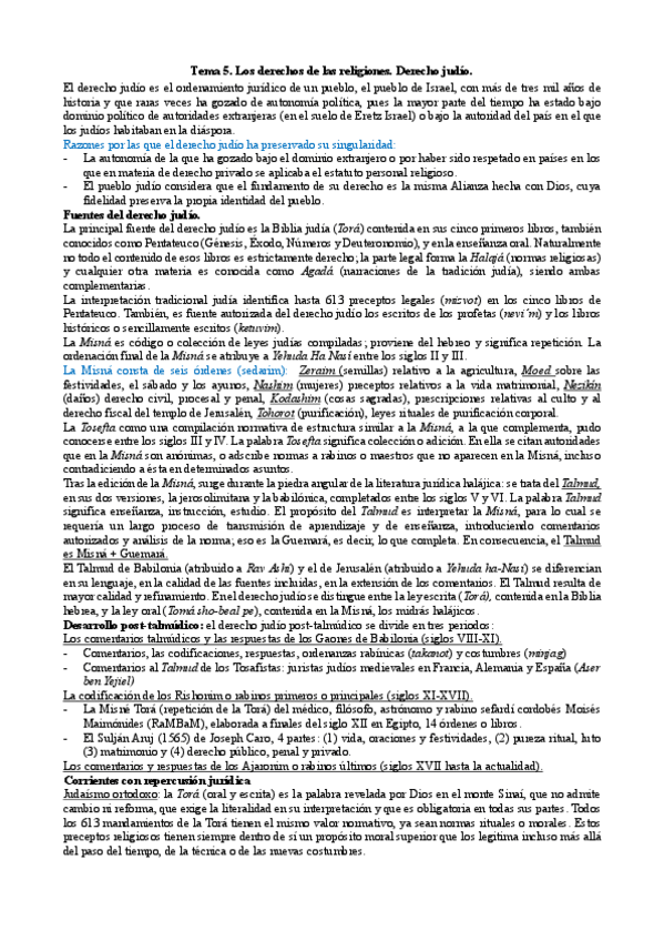Miniatura del documento Tema-5.-Los-derechos-de-las-religiones.-Derecho-judio..pdf
