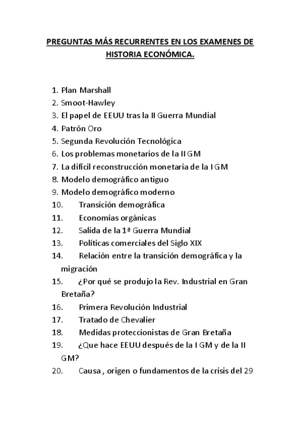 Miniatura del documento PREGUNTAS MÁS RECURRENTES EN LOS EXAMENES DE HISTORIA ECONÓMICA.pdf