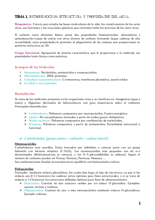 Miniatura del documento Resumen Tema 1 Bioquimica.pdf