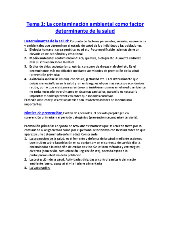 Miniatura del documento Tema 1. La contaminación ambiental como factor determinante de la salud.pdf