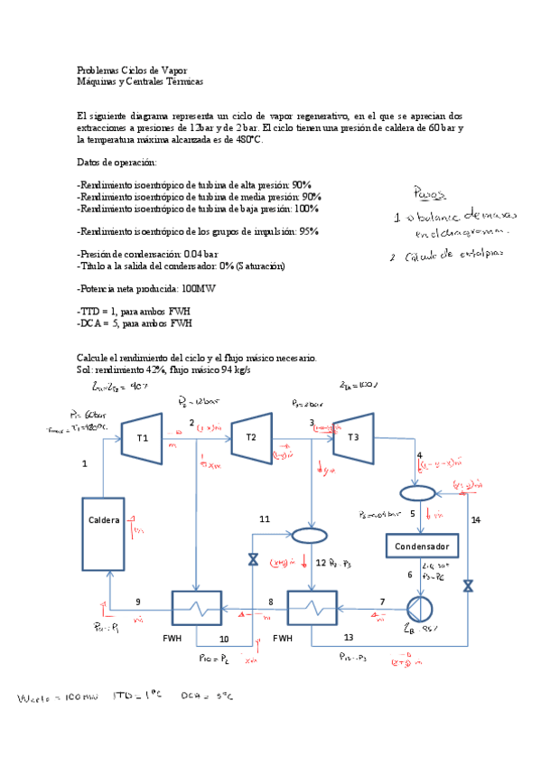 Miniatura del documento Problemas-Ciclos-de-VaporFWH.pdf
