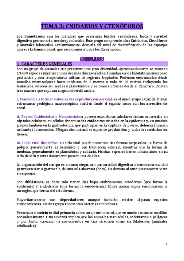 Miniatura del documento T3-CNIDARIOS-Y-CTENOFOROS.pdf