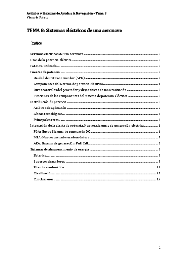 Miniatura del documento Tema 8 - Sistemas eléctricos de una aeronave.pdf