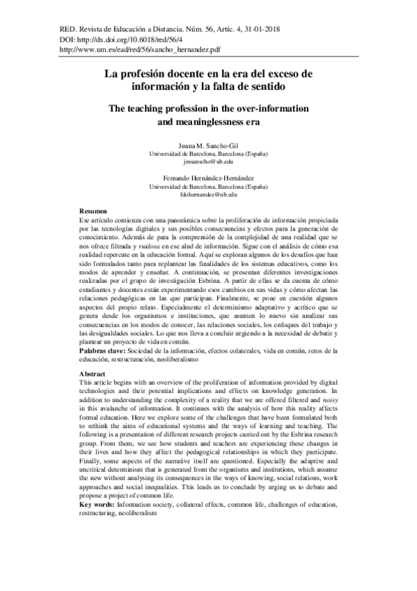 Miniatura del documento Dialnet-LaProfesionDocenteEnLaEraDelExcesoDeInformacionYLa-6499889.pdf