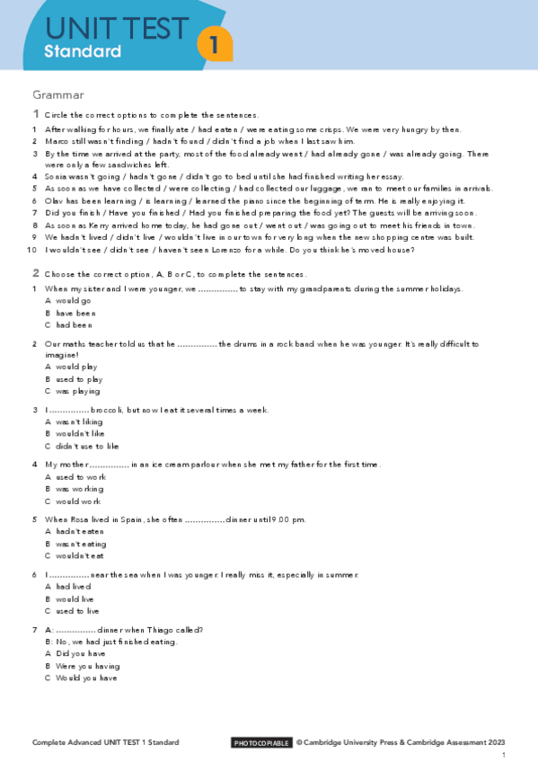 Miniatura del documento Unit-Test-1-Standard-C1-Advanced.pdf