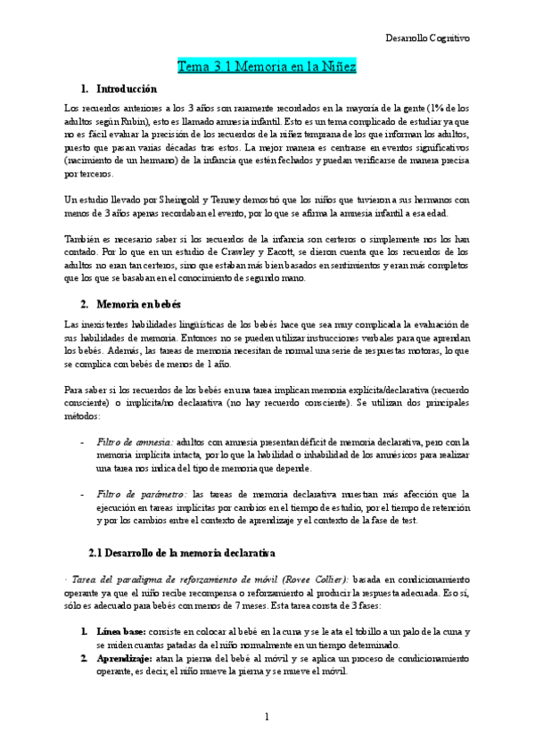 Miniatura del documento Tema 3.1 Desarrollo Cognitivo.pdf