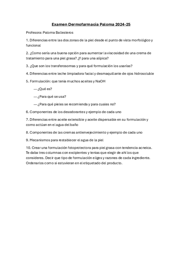Miniatura del documento Examen-Dermofarmacia-2024-25.pdf