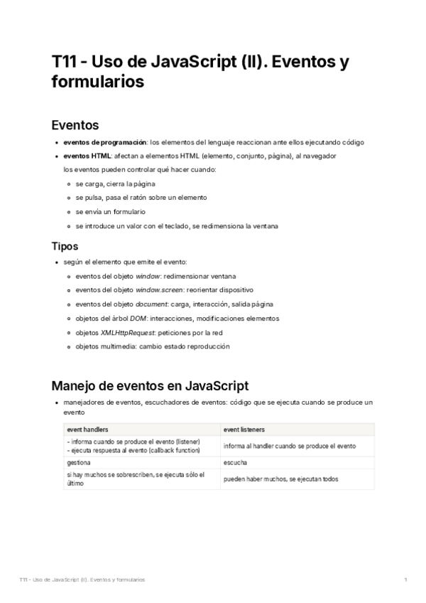 Miniatura del documento T11 - Uso de JavaScript (II). Eventos y formularios.pdf