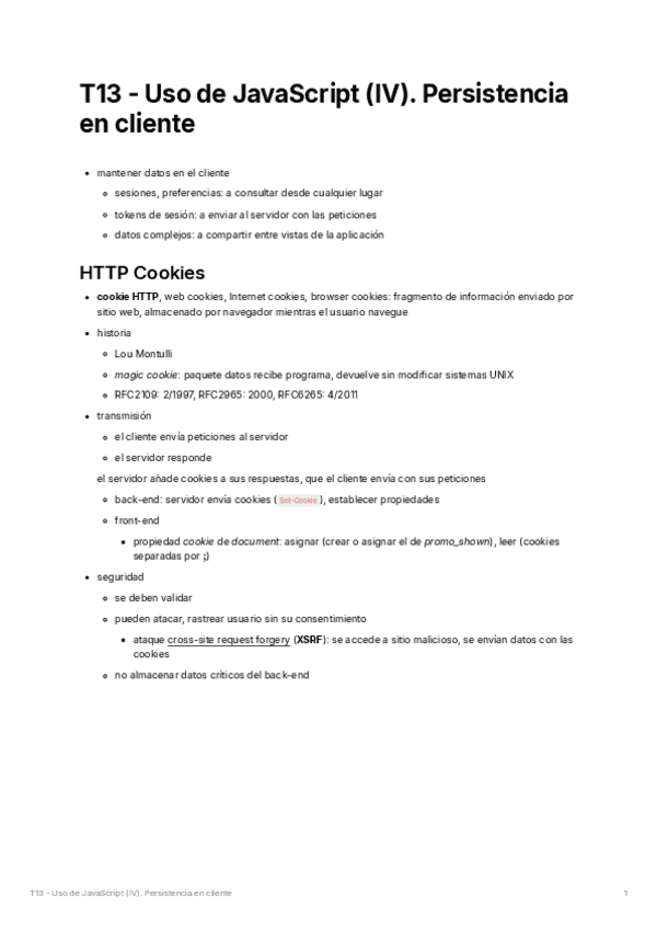 Miniatura del documento T13 - Uso de JavaScript (IV). Persistencia en cliente.pdf