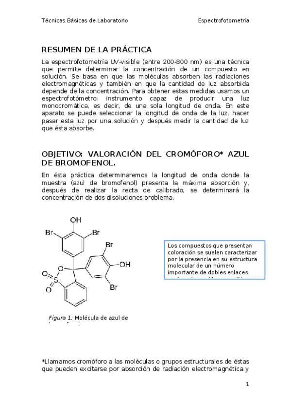 Miniatura del documento Informe Espectrofotometría.docx
