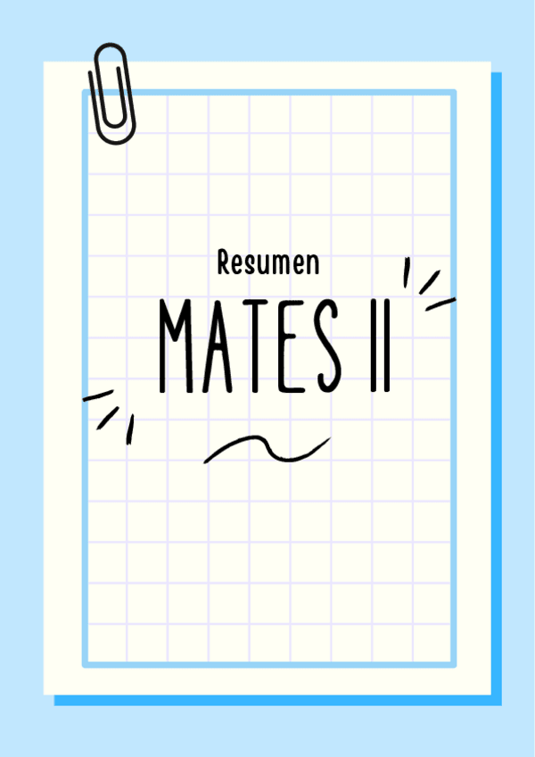 Miniatura del documento Resumen-Mates-II.pdf