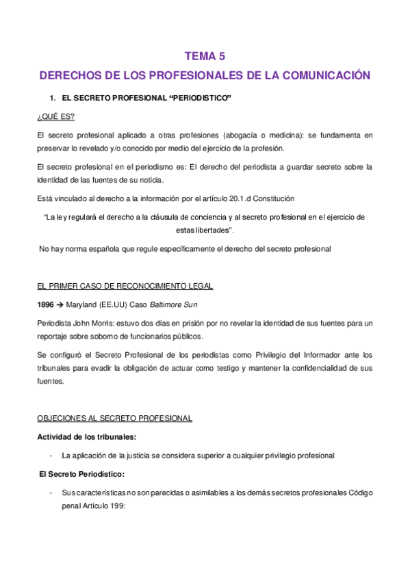 Miniatura del documento TEMA 5 - DERECHOS DE LOS PROFESIONALES DE LA COMUNICACIÓN.pdf