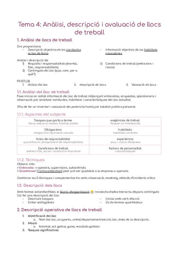 Miniatura del documento Tema 4: analisi, descripcio i avaluació dels llocs de treball.pdf