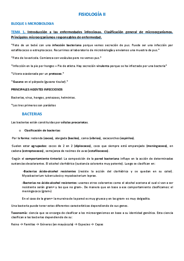 Miniatura del documento FISIOLOGÍA II - Procesos infecciosos (mío) .pdf