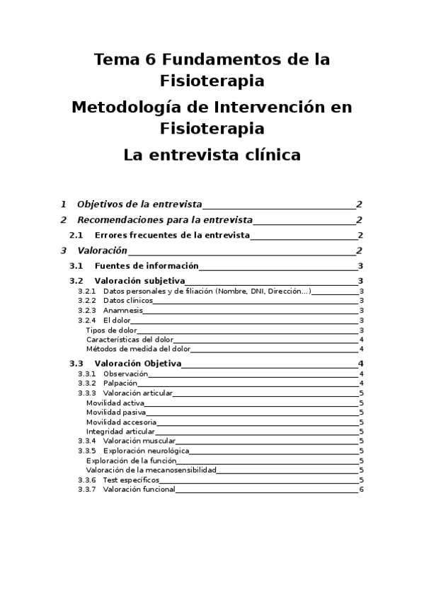 Miniatura del documento Fundamentos-de-la-fisioterapia-Tema-5-MIF-Entrevista-clinica.docx