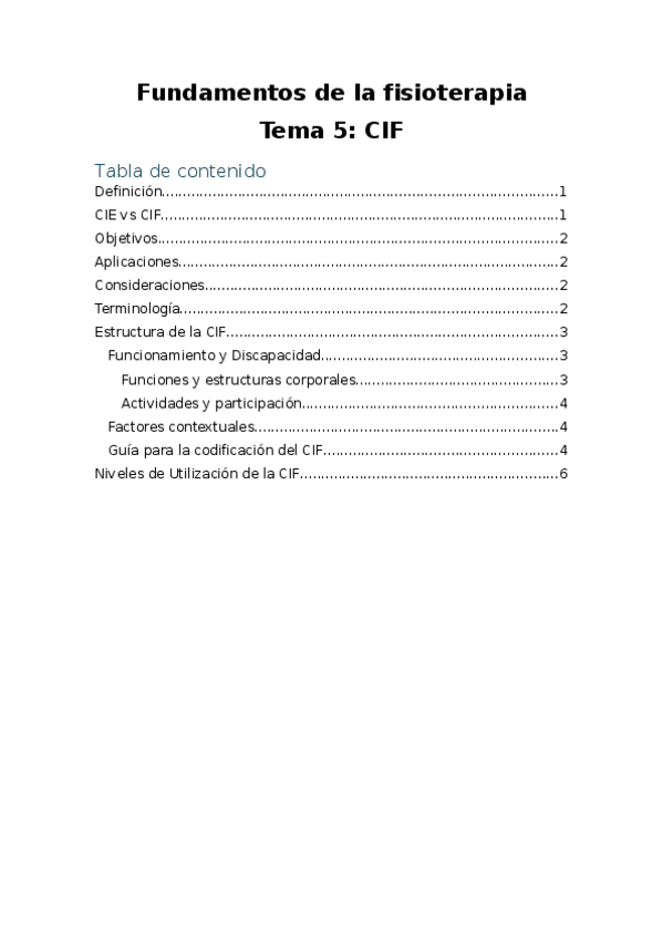 Miniatura del documento Fundamentos-de-la-fisioterapia-Tema-8-CIF.docx
