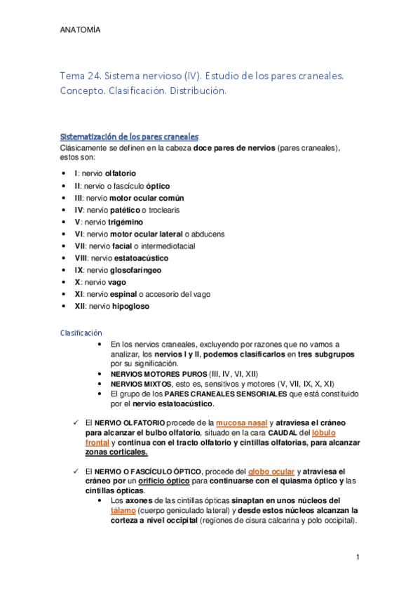 Miniatura del documento Tema 24. Estudio de los pares craneales.pdf