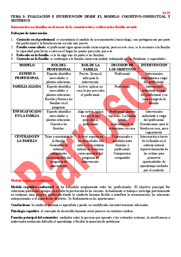 Miniatura del documento TEMA 5 EVALUACIÓN E INTERVENCIÓN INTERVENCIÓN DESDE EL MODELO COGNITIVO-CONDUCTUAL Y SISTÉMICO ESQUEMAS.pdf