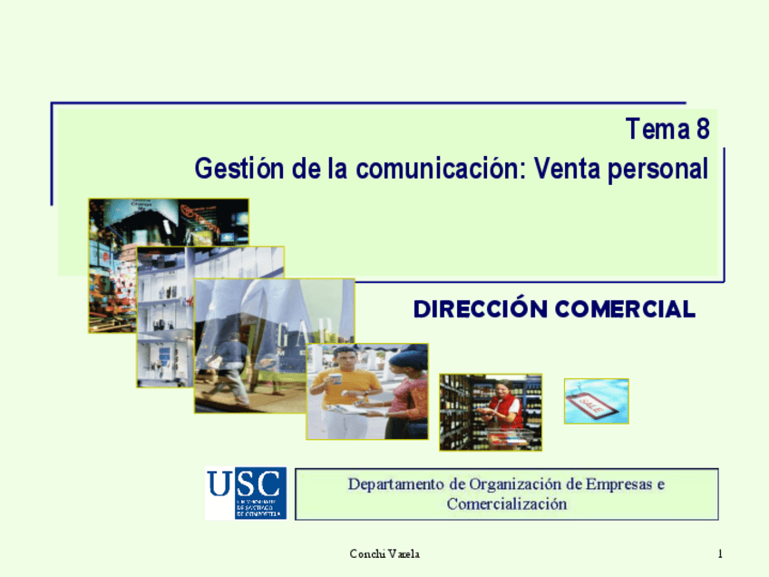 Miniatura del documento Diapositivas Tema 8. Gestion de la comunicacion. Venta personal.pdf