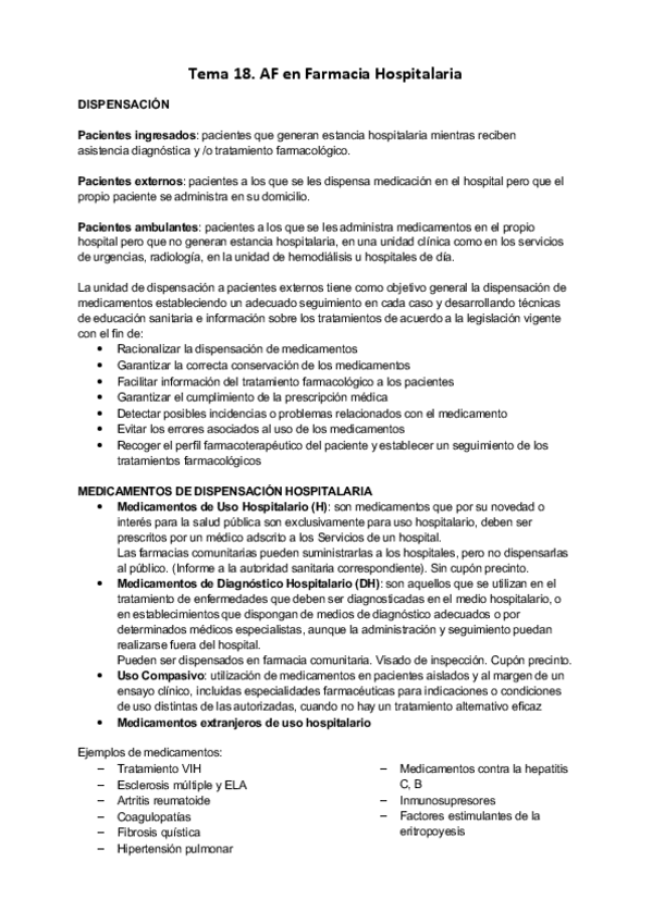 Miniatura del documento Tema 18. Farmacia Hospitalaria.pdf