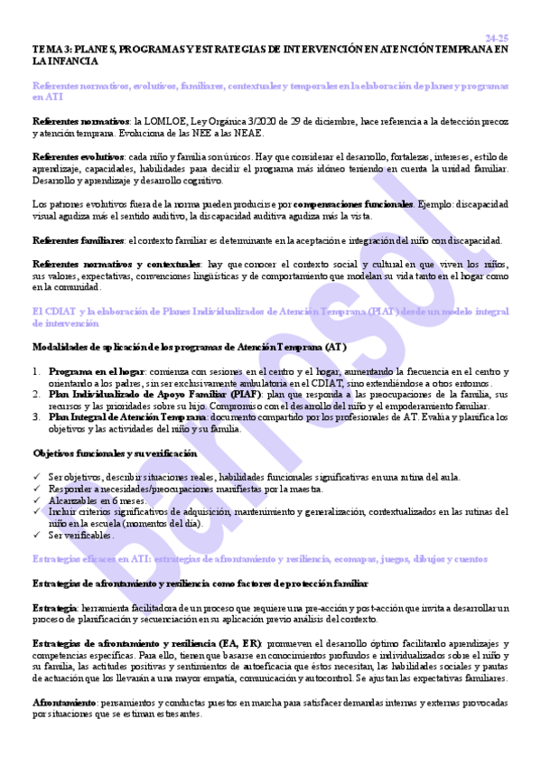 Miniatura del documento TEMA 3 PLANES, PROGRAMAS Y ESTRATEGIAS DE INTERVENCIÓN EN ATENCIÓN TEMPRANA EN LA INFANCIA ESQUEMA.pdf