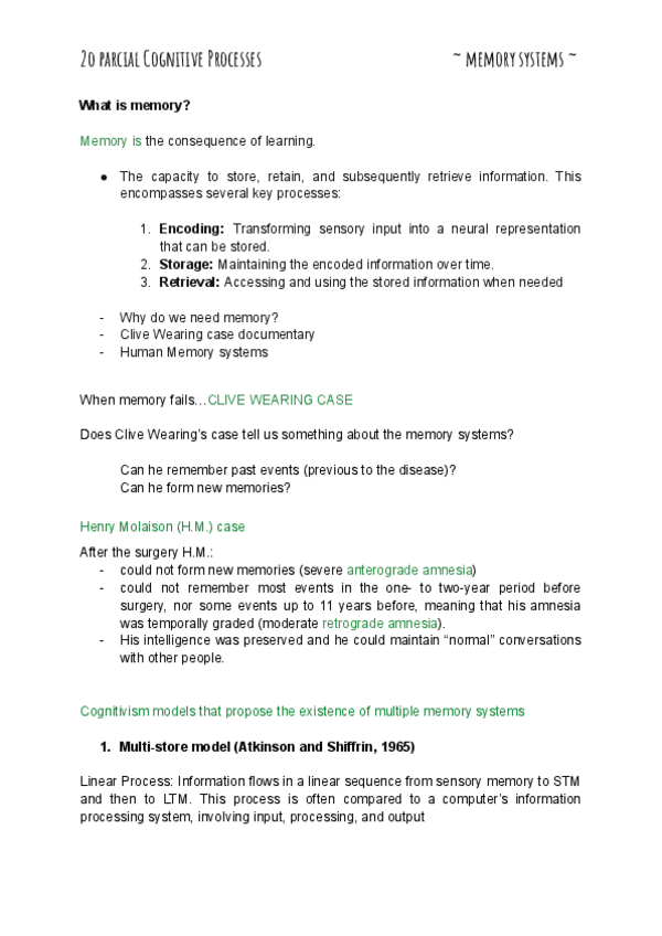 Miniatura del documento Memory-2o-parcial-Cognitive-Processes.pdf