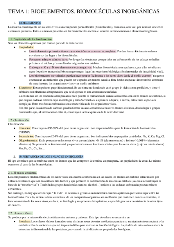 Miniatura del documento Tema-1-Bioelementos.-Biomoleculas-inorganicas.docx
