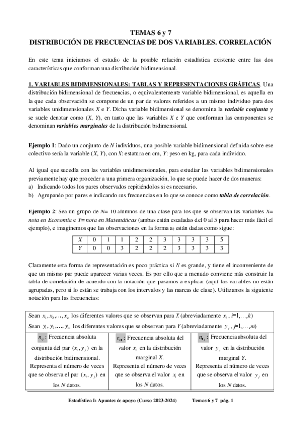 Miniatura del documento Temas-6-y-7-Frecuencias-de-dos-variables-Correlacion.pdf