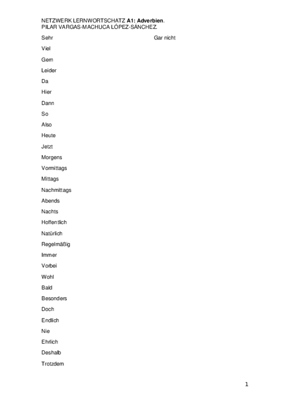 Miniatura del documento NETZWERK LERNWORTSCHATZ A1 Adverbien.docx
