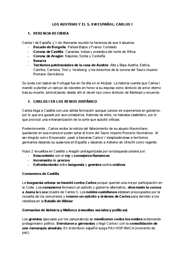Miniatura del documento Tema-2. (Historia Contemporánea)-Carlos-I.pdf