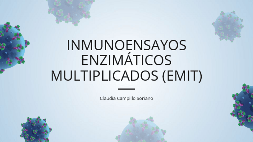 Miniatura del documento PPT Inmunoensayos enzimáticos multiplicativos (EMIT).pdf