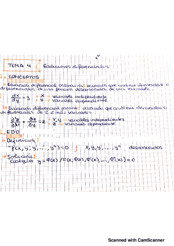 Miniatura del documento Matemáticas Fivos Tema 4- Ecuaciones diferenciales.pdf