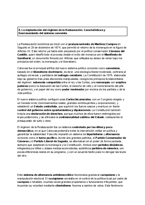Miniatura del documento 8.-La-implantacion-del-regimen-de-la-Restauracion.-Caracteristicas-y-funcionamiento-del-sistema-canovista.-1.pdf