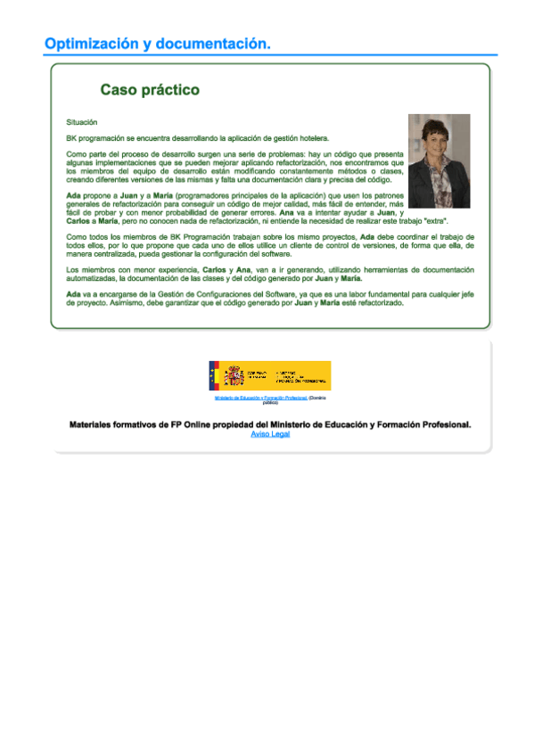 Miniatura del documento DAM - Entornos de Desarrollo - Tema 4 - Optimizacion y documentacion.pdf