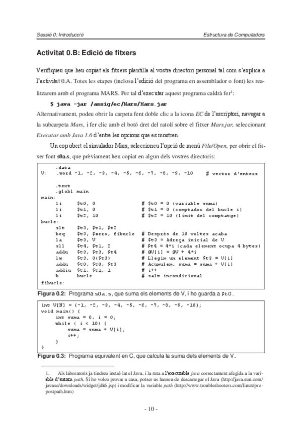 Miniatura del documento EC - Practica Sessió 0 Introduccio al MIPS.pdf