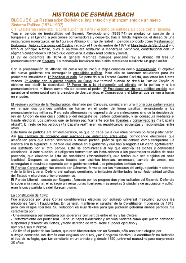 Miniatura del documento Bloque-6-La-Restauracion-Borbonica-implantacion-y-afianzamiento-de-un-nuevo-Sistema-Politico-1874-1902.pdf
