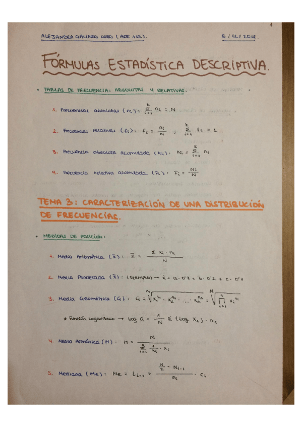 Miniatura del documento Fórmulas Estadística Descriptiva 1ºADE (escaneado).pdf