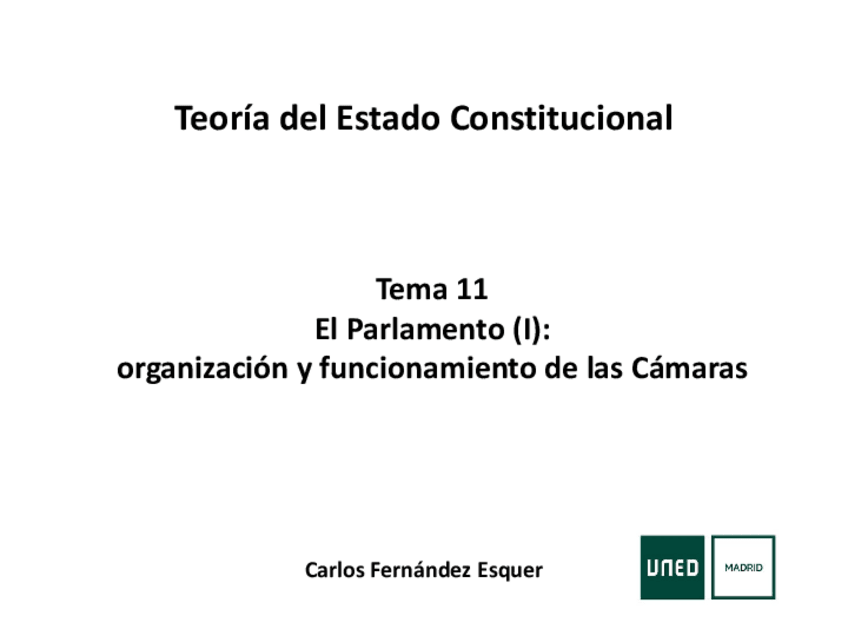 Miniatura del documento Temas11y12ElParlamentoOrganizacionyfunci230128194423.pdf