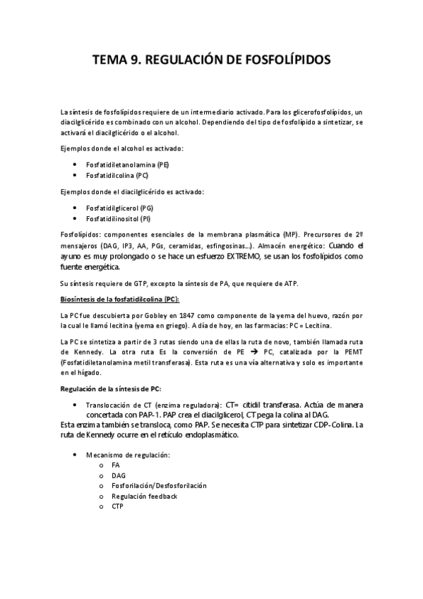 Miniatura del documento Tema 9. Regulación de Fosfolípidos.pdf