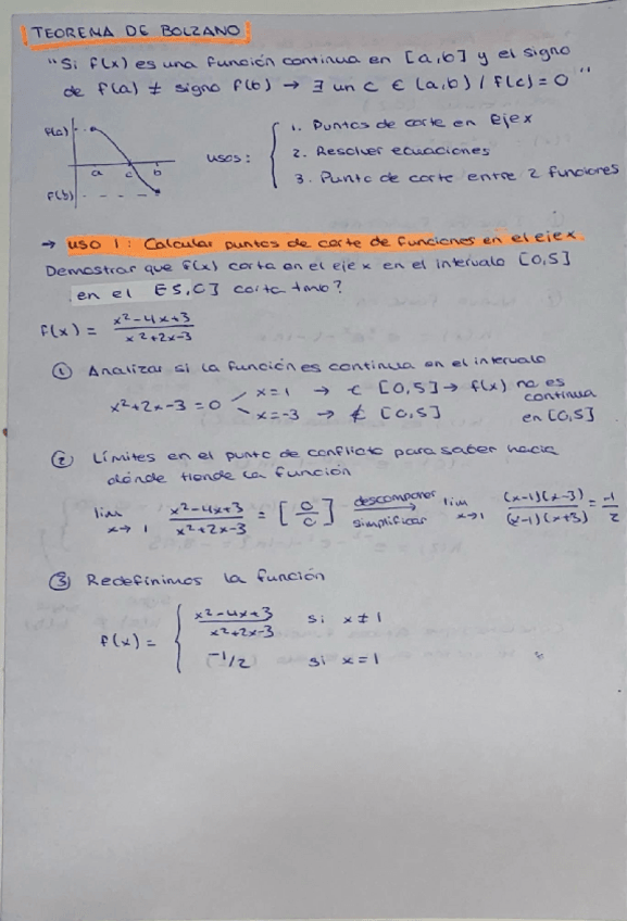 Miniatura del documento 2ºBACH_Matemáticas II - Teoremas de Bolzano, de los valores intermedios y de Weierestrass.pdf