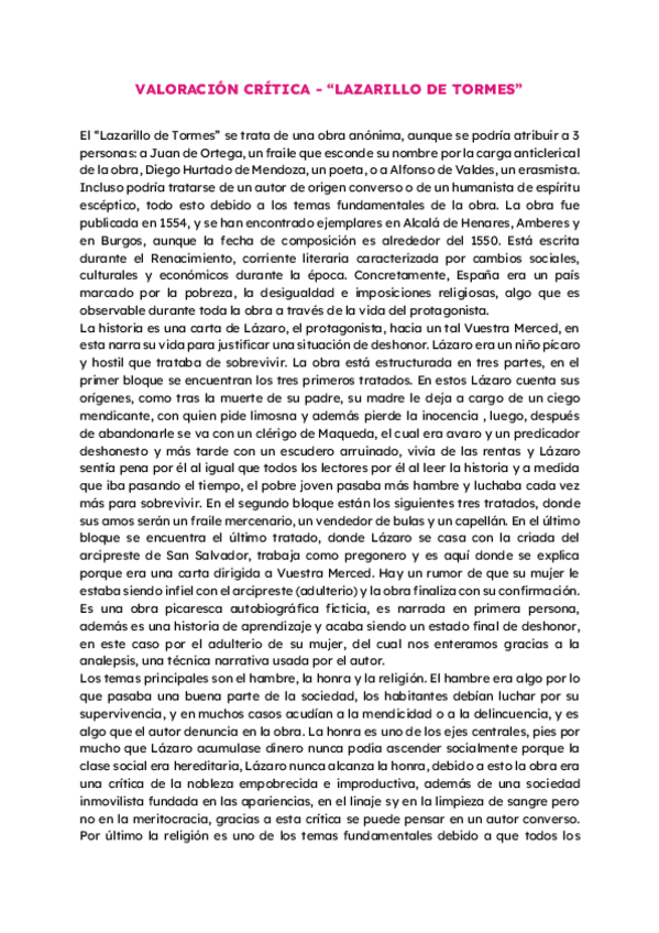 Miniatura del documento VALORACION-CRITICA-LAZARILLO-DE-TORMES.pdf